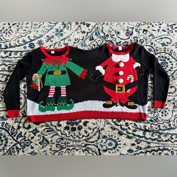 (Size M) Two Person Christmas Sweater - Picture 2 of 11